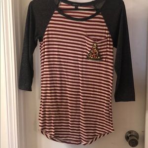 Cute striped Christmas shirt